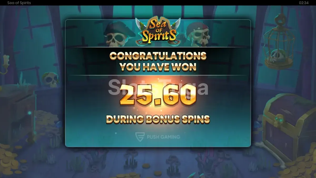 Grande vitória no Sea of Spirits com multiplicadores empilhados