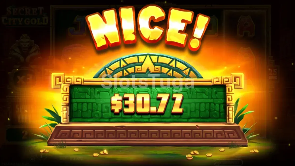 Grande vitória no slot Secret City Gold com multiplicador ativo