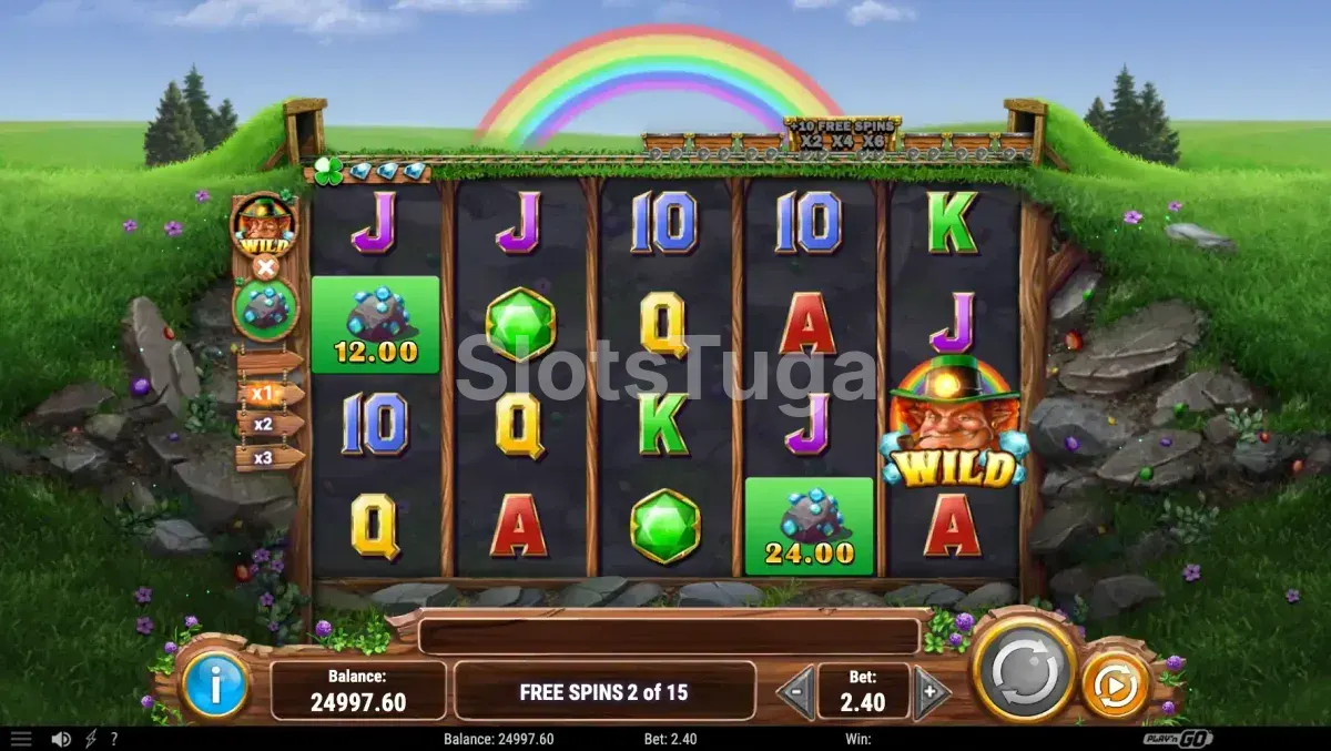 Rodadas gratuitas da Shamrock Miner com rolos expandidos