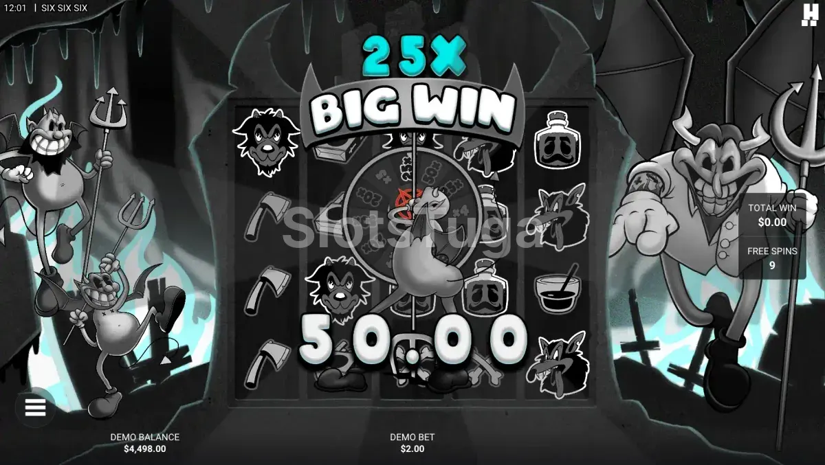Grande vitória na slot SixSixSix da Hacksaw Gaming