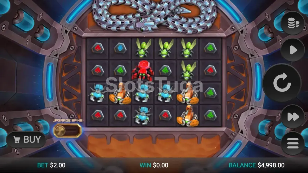 Jogo base do Snake Arena 2 com grade futurista