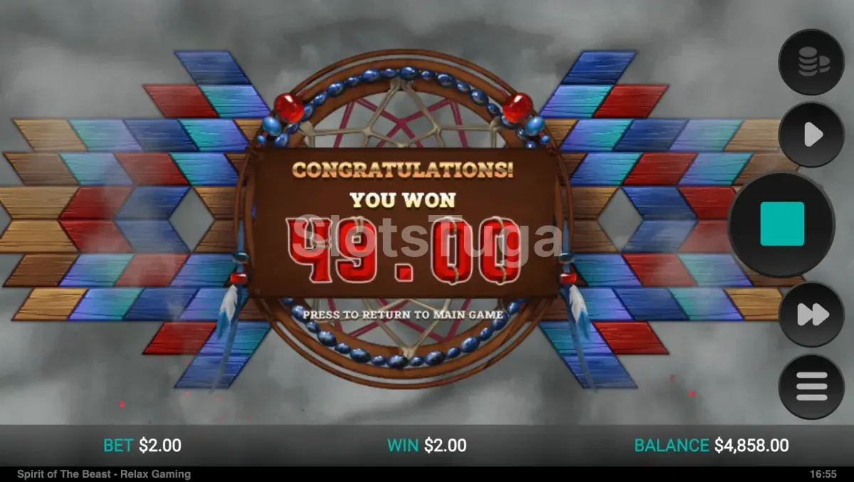 Big win da Spirit of the Beast com multiplicador máximo ativado