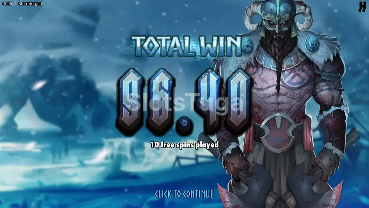 Big win na Stormforged com ganho expressivo na tela