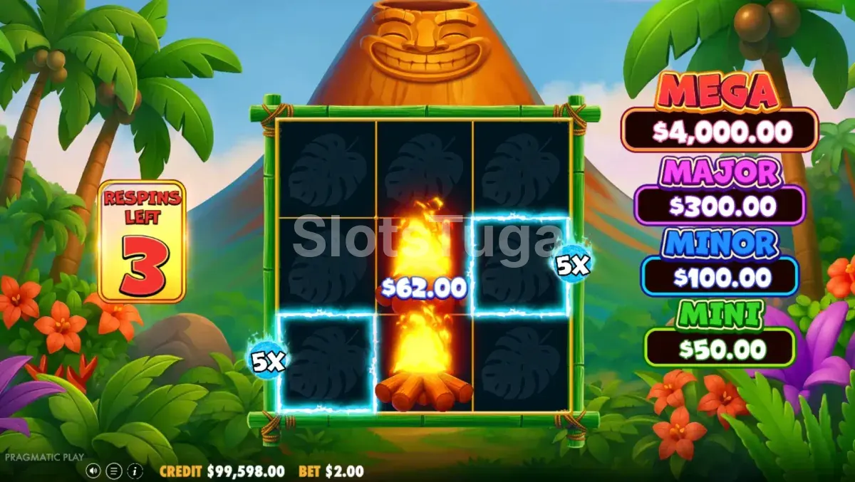 Rodadas grátis em ação na Super Tiki Strike Pragmatic Play