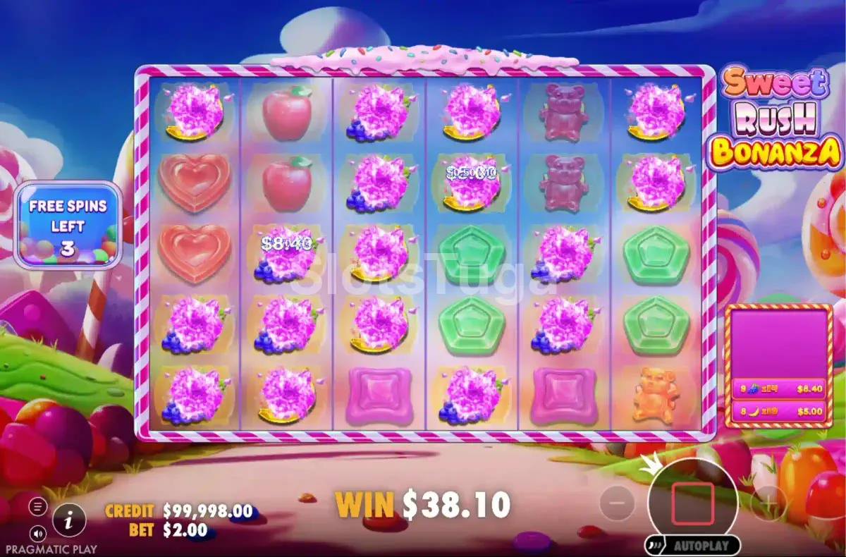 Rodadas grátis de Sweet Rush Bonanza