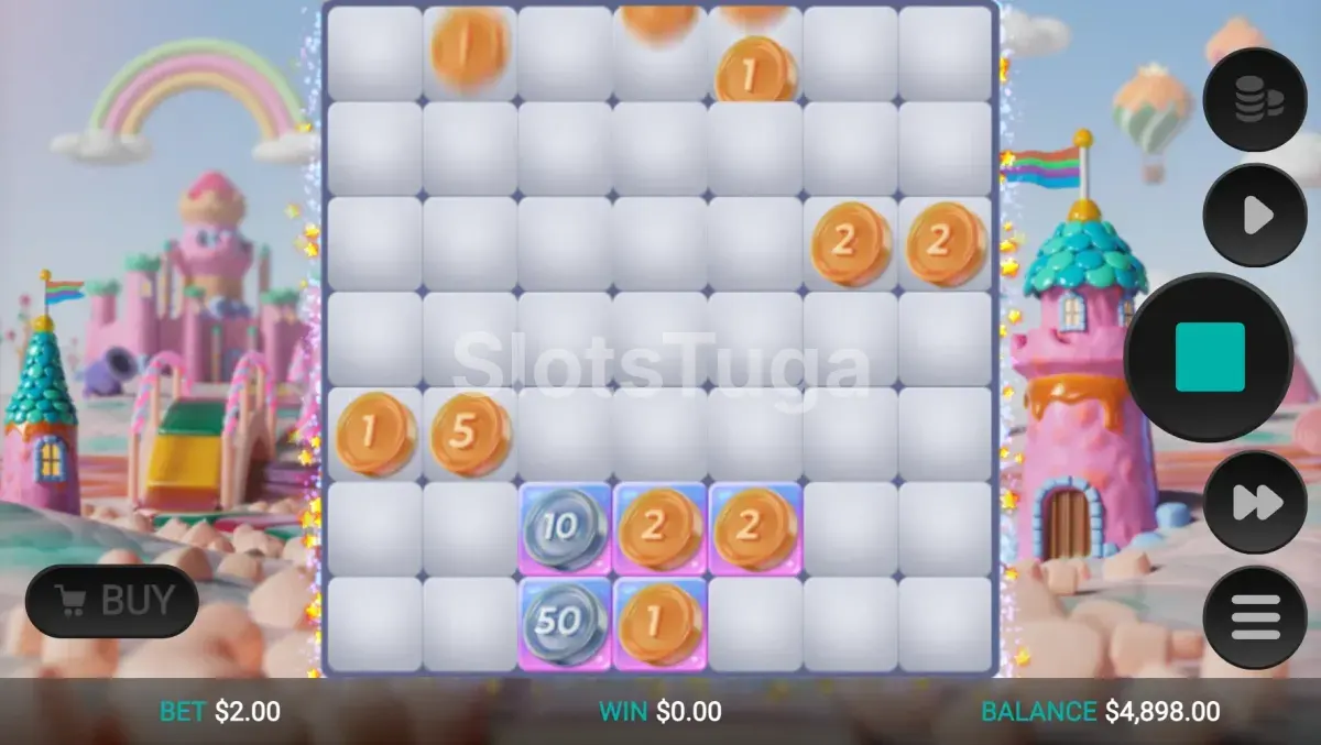 Rodada de free spins da Sweetopia Royale com modificadores ativos