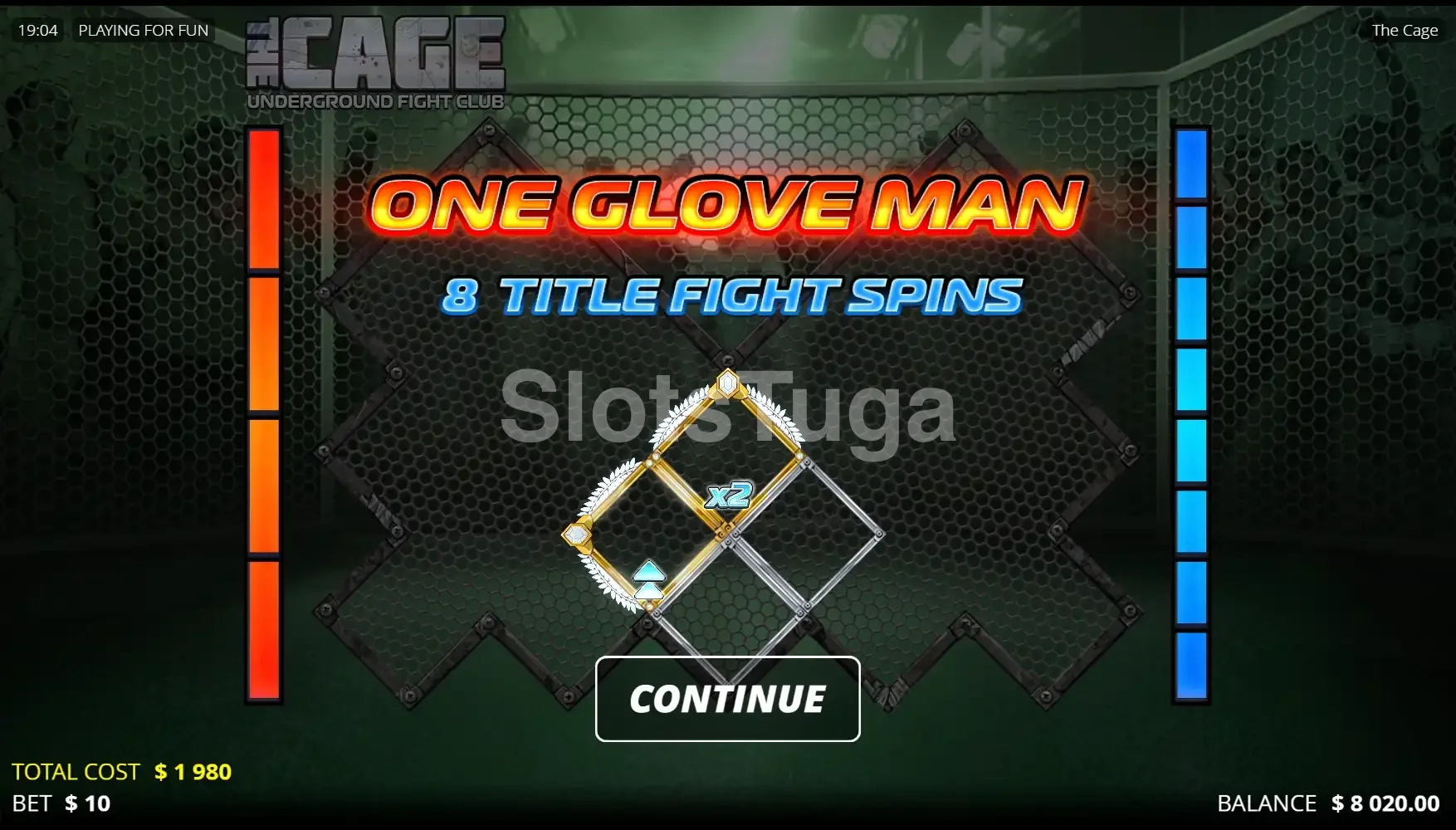 Rodadas grátis em ação na slot The Cage da Nolimit City