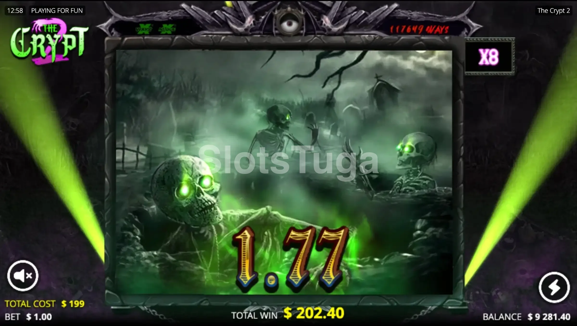 Big win conquistado na The Crypt 2 com valor expressivo na tela