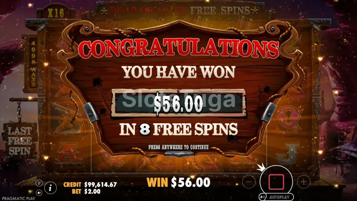 Big win no The Wild Gang com multiplicador alto na tela
