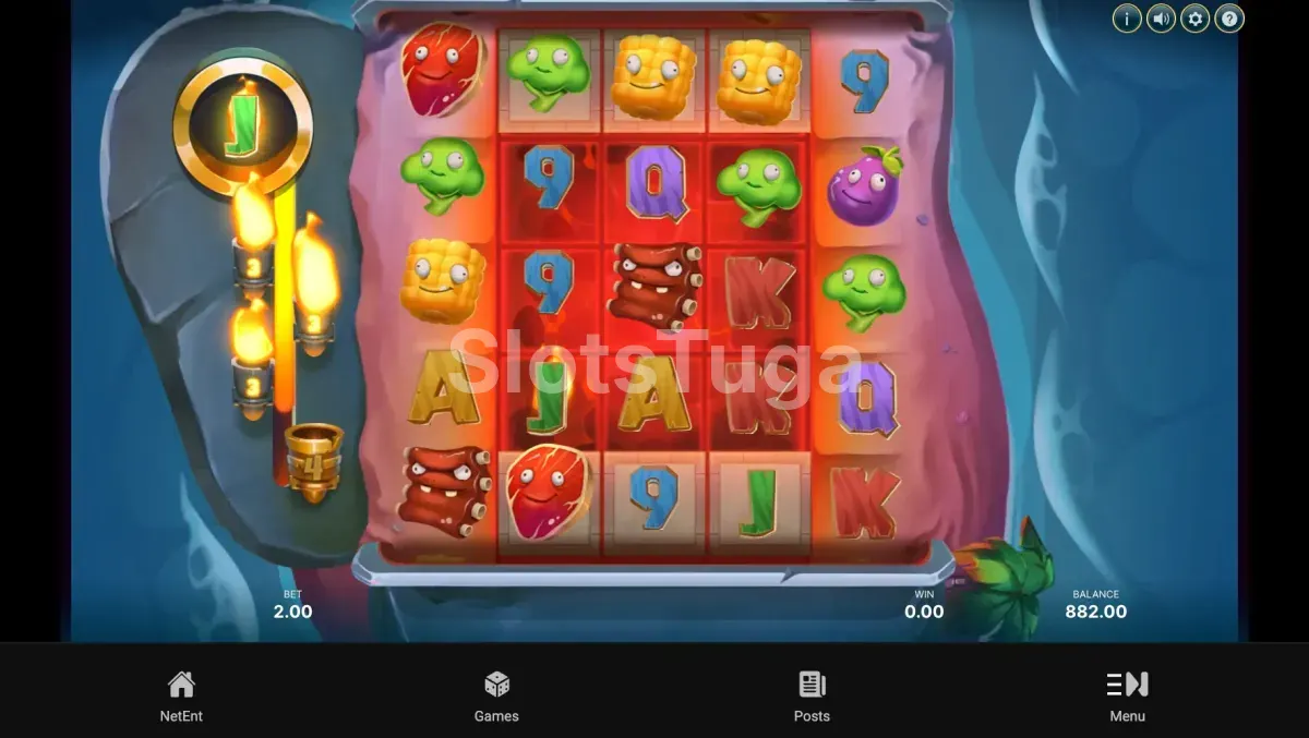 Rodadas grátis ativas na slot Thrill to Grill com Collection Feature em andamento