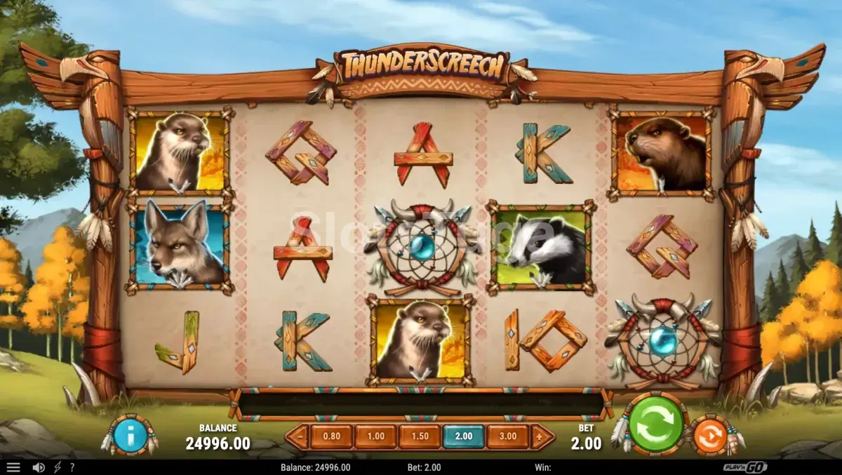 Rodada com Thunder Wilds ativados na Thunder Screech