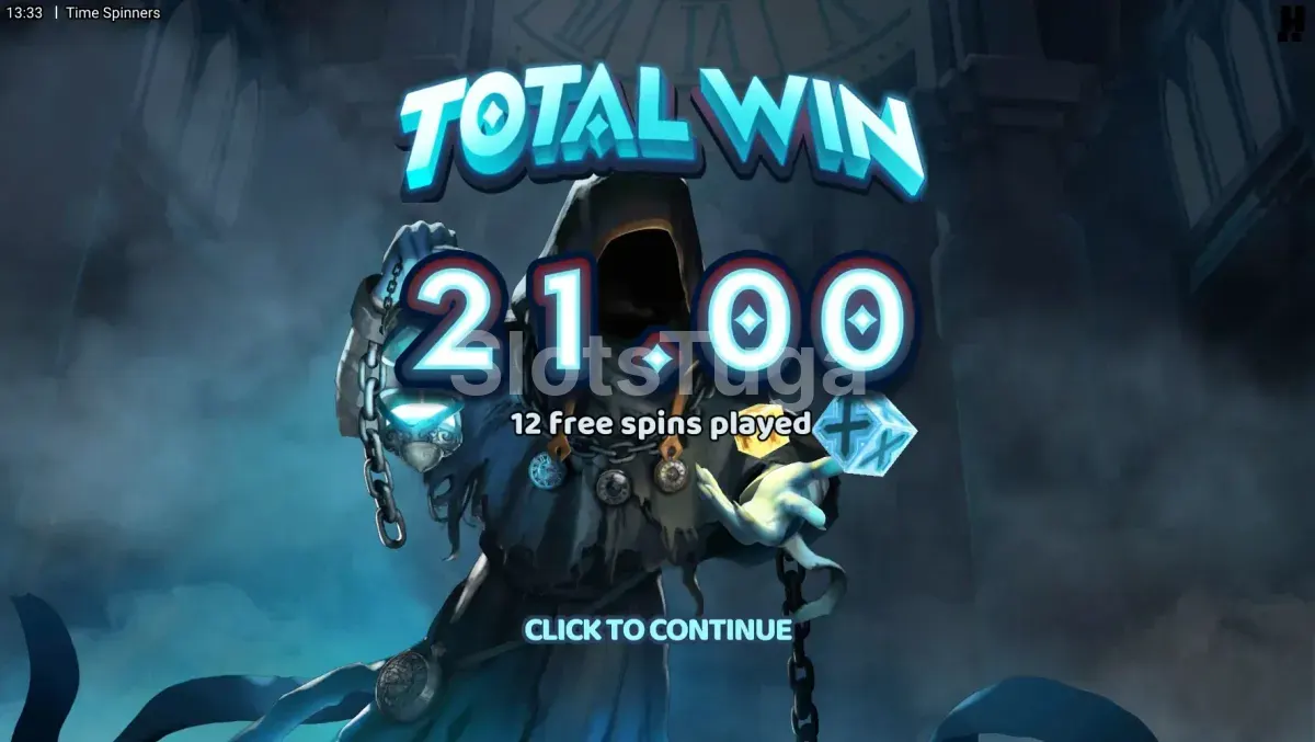 Big win na slot Time Spinners com multiplicadores acumulados