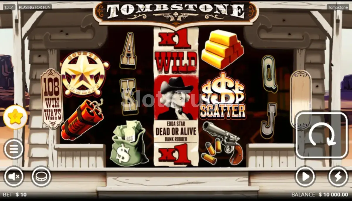 Jogo base do Tombstone com tema de Velho Oeste