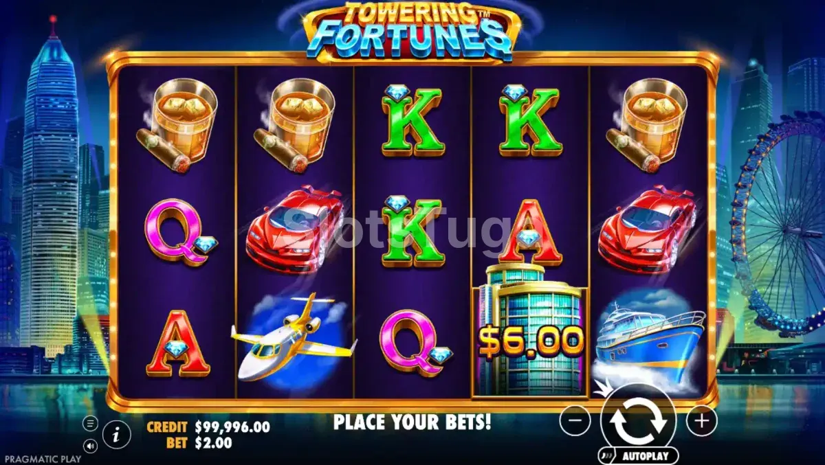 Modo bônus Hold and Spin da Towering Fortunes em ação