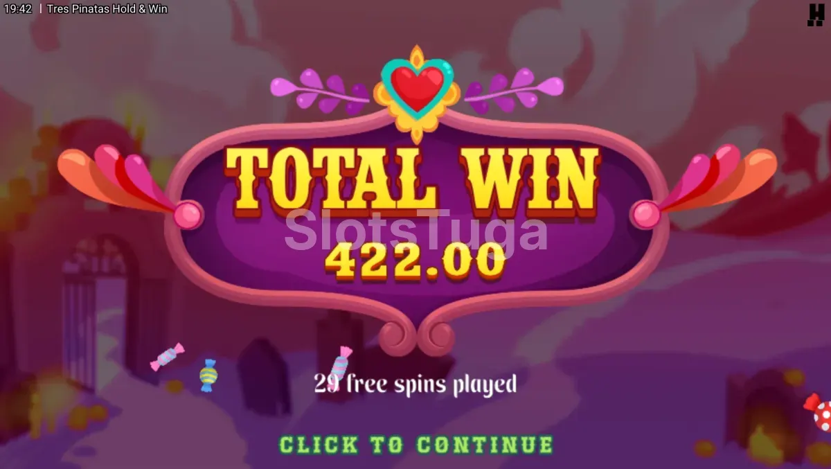Momento de ganho elevado em Tres Pinatas Hold & Win