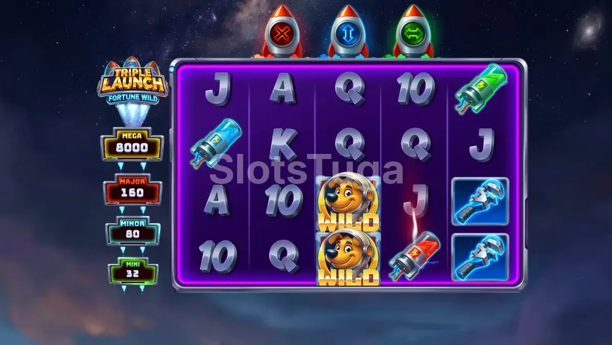 Recursos de Free Spins e células de combustível na Triple Launch Fortune Wild