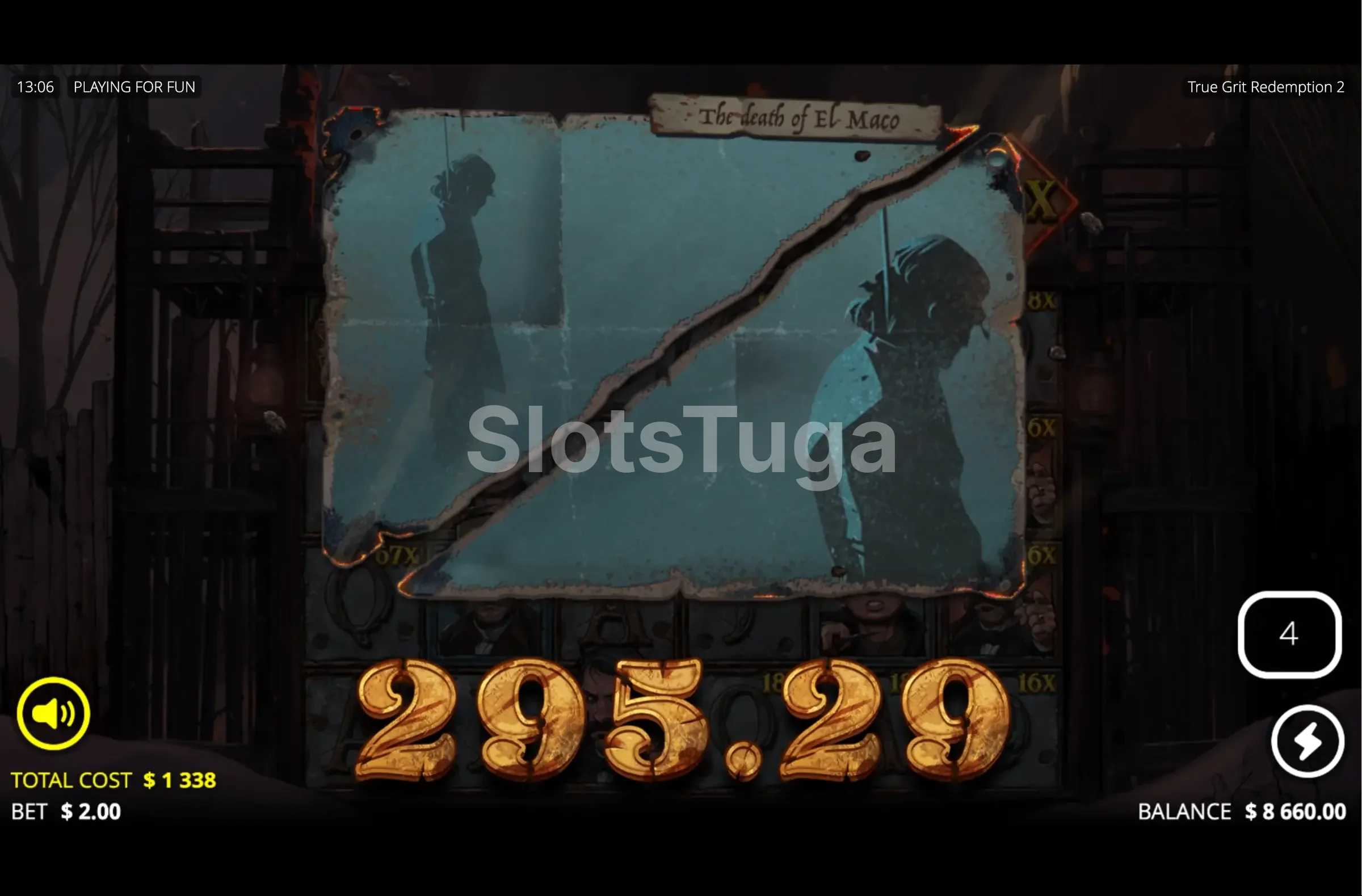 Grande vitória na True Grit Redemption 2 com multiplicadores no topo da tela