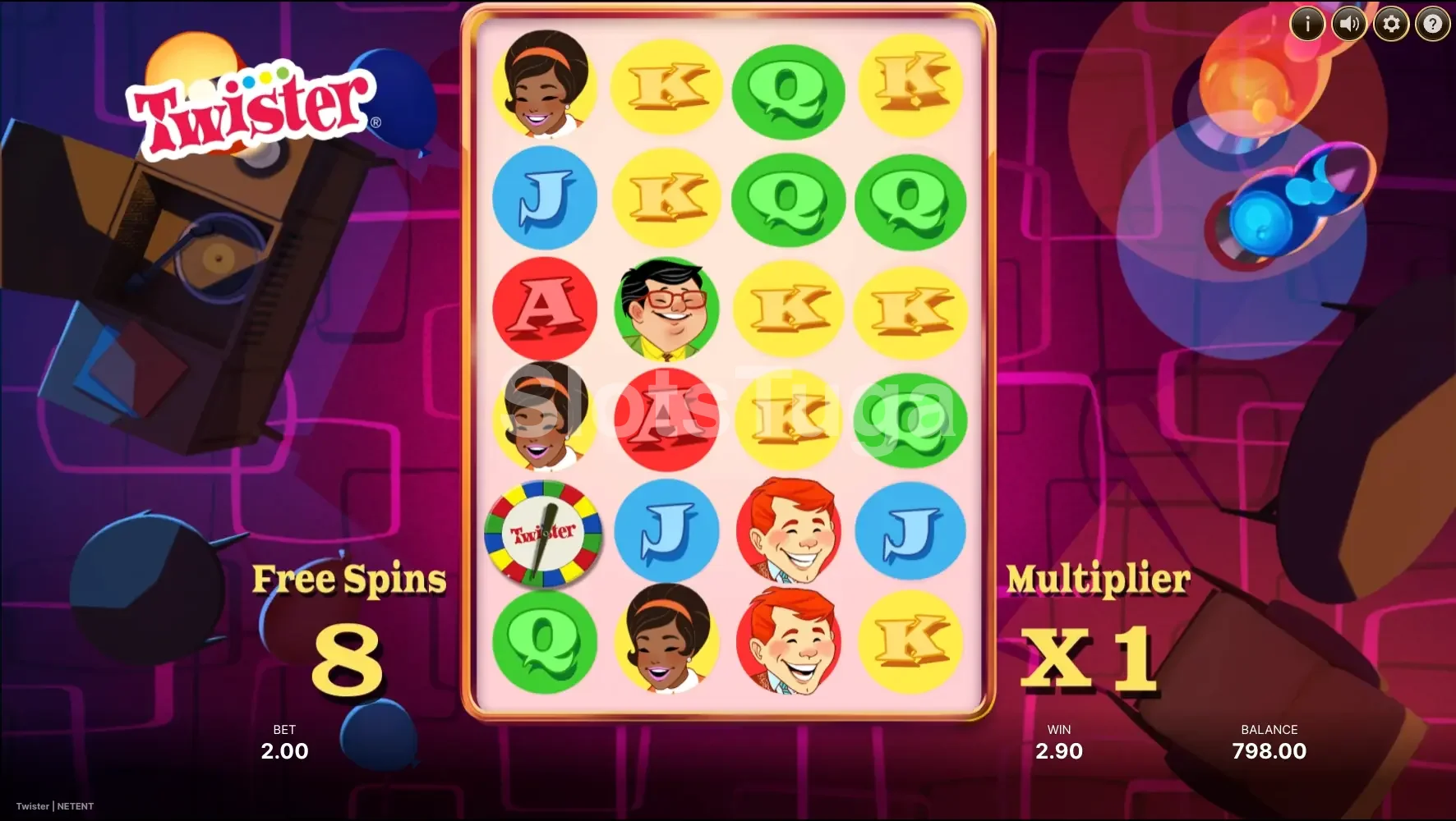 Free spins ativos na slot Twister da NetEnt