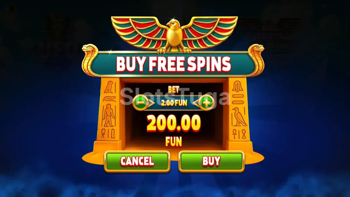 Opção de compra de bônus disponível na UFO Pyramids