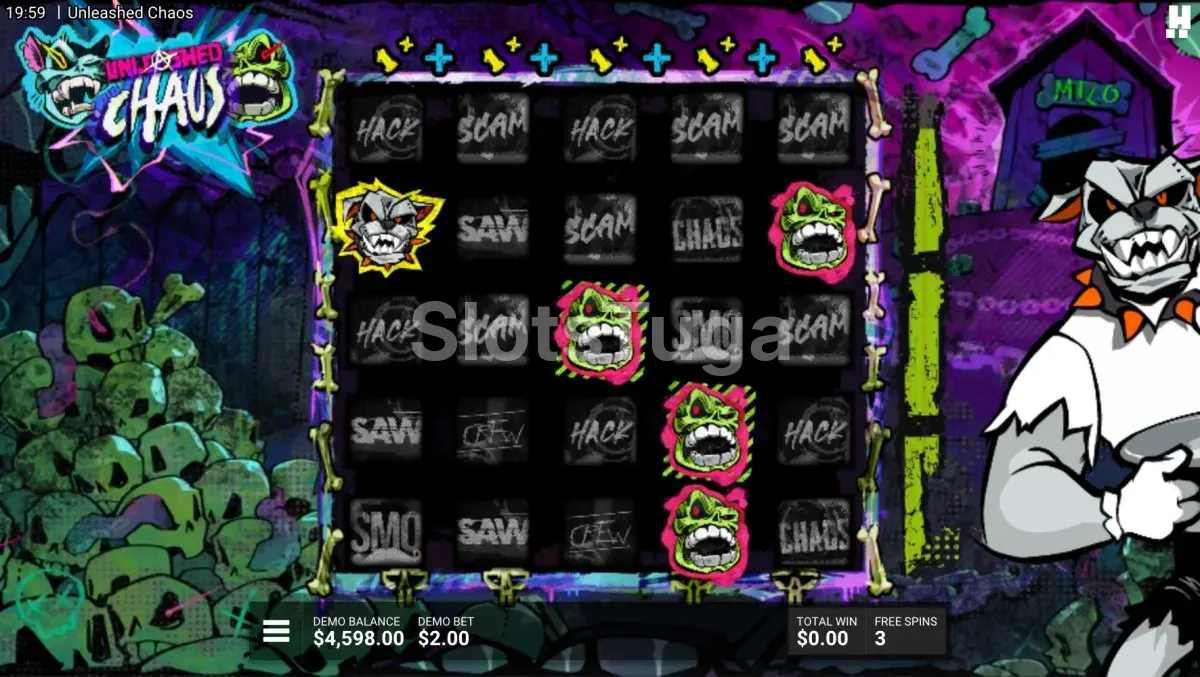 Rodadas grátis em Unleashed Chaos