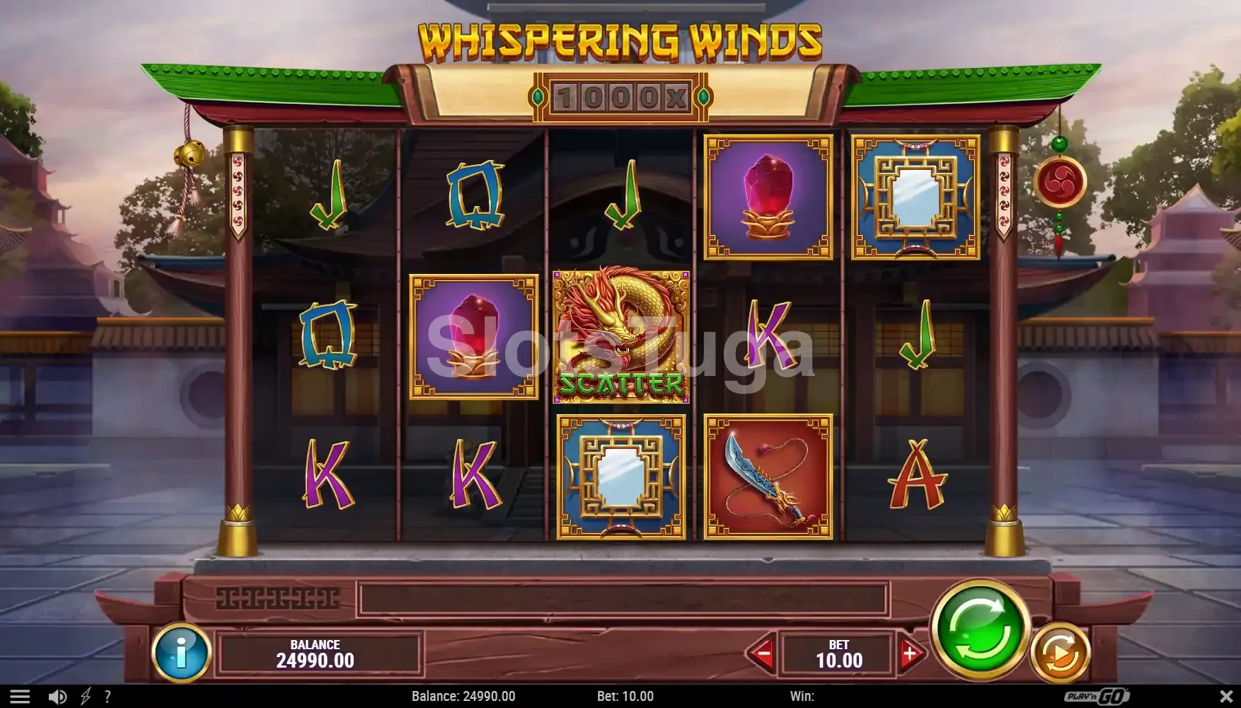 Jogo base da Whispering Winds com tema asiático