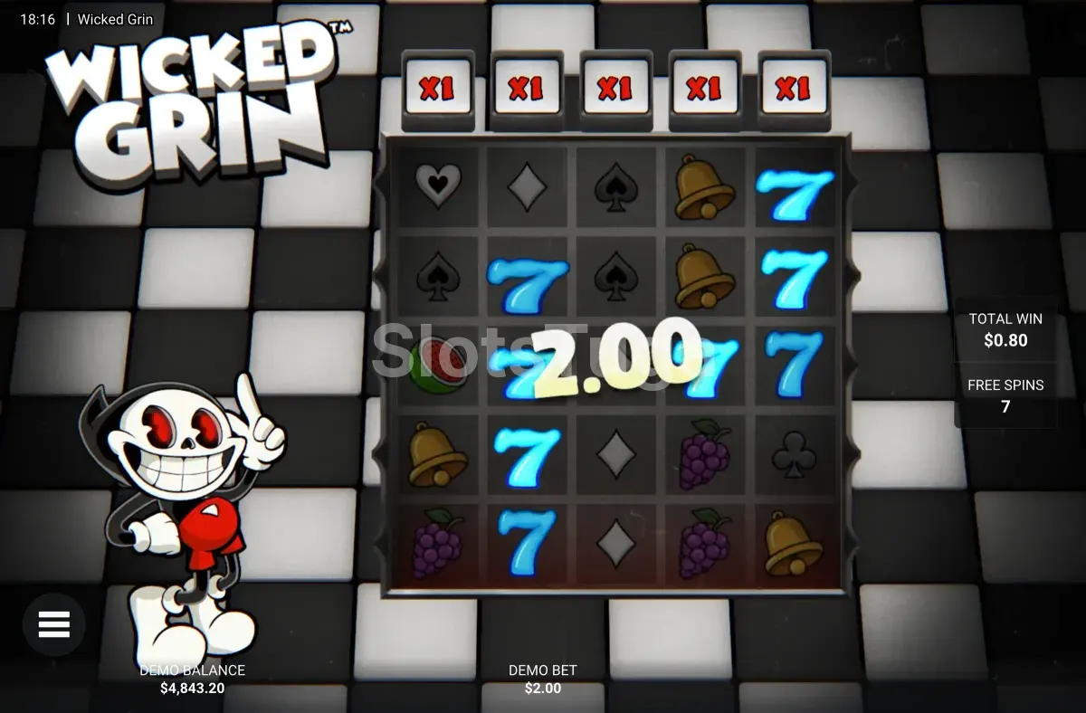 Rodadas grátis na ronda Stash N Stack de Wicked Grin