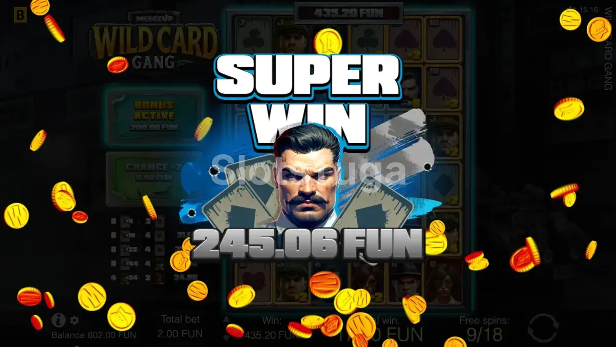 Grande vitória conquistada na Wild Card Gang com os prêmios acumulados
