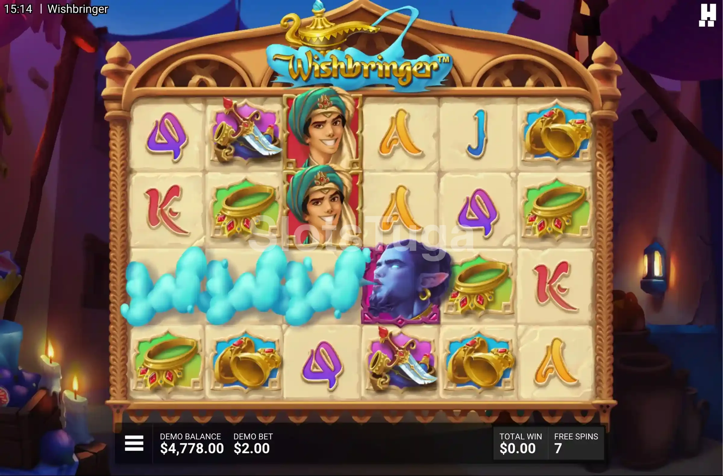 Rodadas grátis ativas na slot Wishbringer da Hacksaw Gaming