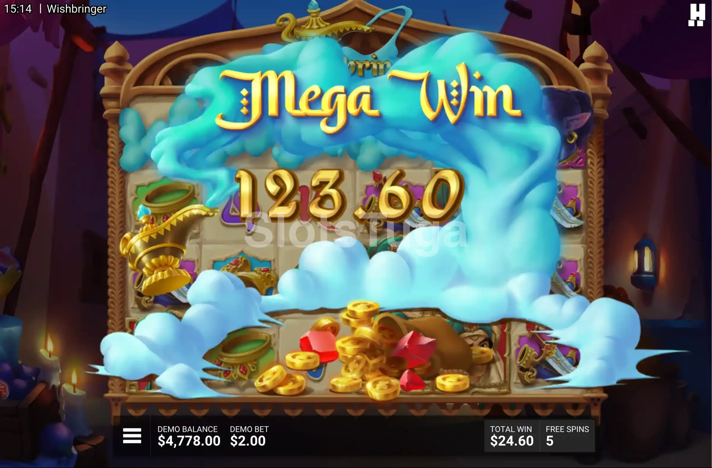 Grande vitória na slot Wishbringer com multiplicador alto