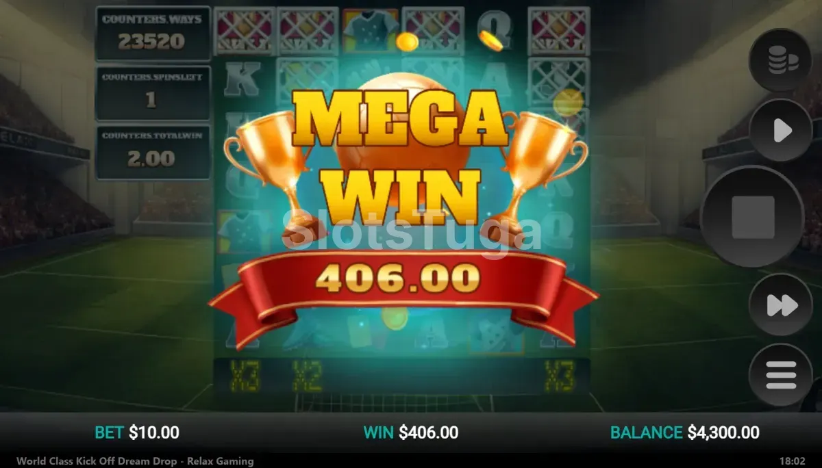 Grande vitória na World Class Kick Off Dream Drop com múltiplos multiplicadores