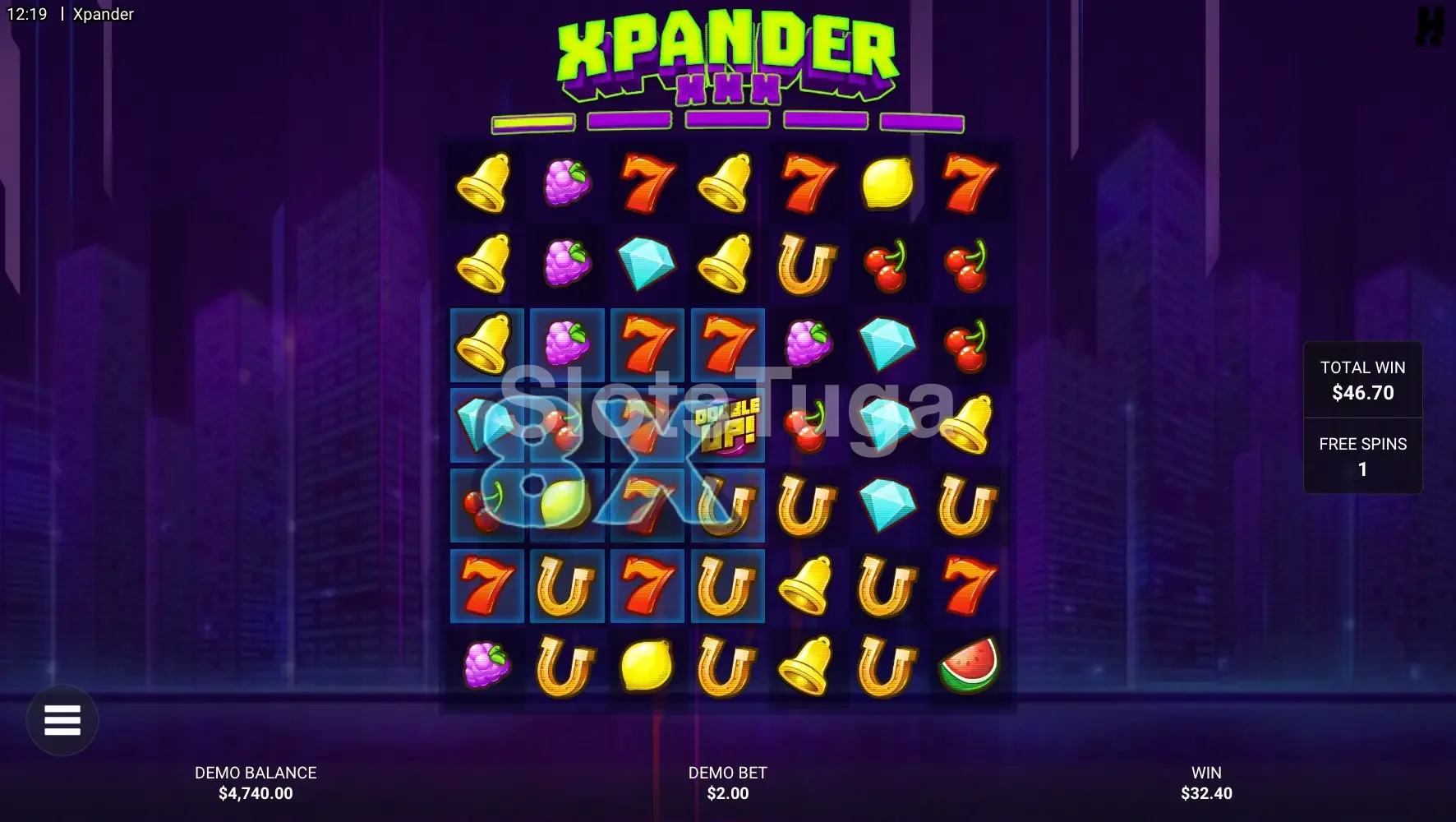 Modo de giros grátis da Xpander com Hopper em ação